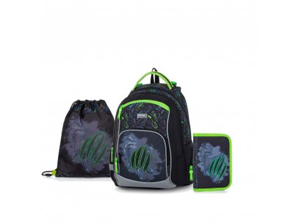 Školní batoh OXY GO Dino 2024 v setu
