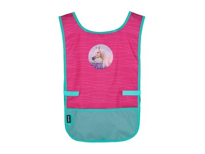Dětská zástěra pončo na výtvarnou výchovu Sherpy Pink