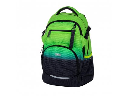 OXY – školní batoh Ombre Black/Green (od 3. třídy, 28 l)