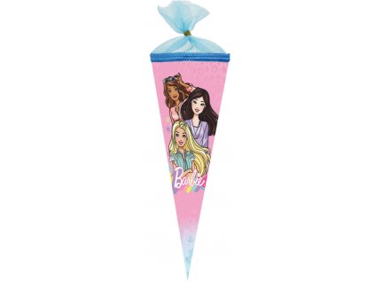 Kornout do školy 35 cm – Barbie Girl (kulatý s tylovým lemem)
