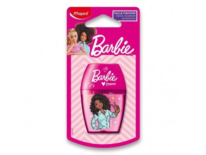 Ořezávátko Maped Shaker Barbie – 1 otvor, ergonomické, s dózou