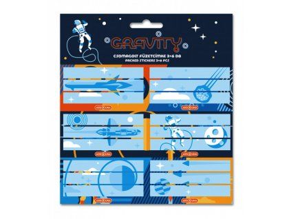 Jmenovky na sešity Ars Una Gravity – 18 ks