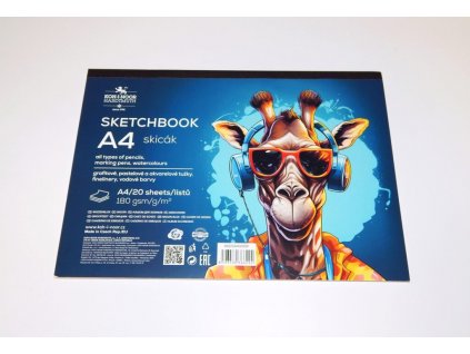 Skicák A4 – 20 listů, 180 g/m²