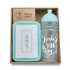 Set Zdravá lahev 0,7 l a box Zdravá sváča – Fresh tyrkys 1