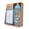 Set Zdravá lahev 0,7 l a box Zdravá sváča – Fresh šedomodrá 2