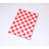 Ubrus do výtvarné výchovy 65x50cm červeno-bílé kostky