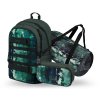 Školní set Baagl Skate Forest – batoh, penál a sportovní taška