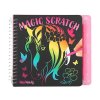 Miss Melody Magic Scratch – škrabací sešit 15 × 13,5 cm