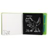 Dino World – škrabací mini sešit Magic Scratch (10 × 10 cm) 2