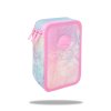 Třípatrový školní penál CoolPack Jumper 3 – Tie Dye růžový (vybavený)