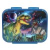 Svačinový box Dino World Galaxy – 3 přihrádky s motivem dinosaurů ve vesmíru
