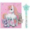 Diář Ylvi Unicorn & Stars – se zámkem a magickým UV fixem 1