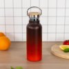 Termoláhev Baagl Gradient červeno-černá s bambusovým víčkem – 500 ml 2