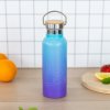 Termoláhev Baagl Gradient modro-fialová s bambusovým víčkem – 500 ml 3