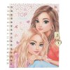 Deník se zámkem, náramkem a samolepkami Top Model – Miju & Candy