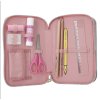 Třípatrový penál s výbavou Top Model Application JUICY – růžový s 3D opičkou 3
