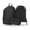 Školní set Core Uni černý – batoh, penál a sáček (Baagl)