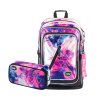 Školní set Baagl Cubic Abstract – batoh a penál pro holky