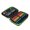 Školní penál 2 zipy CoolPack Jumper Game Over Gradient Green vybavený 1