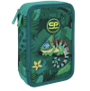 Školní penál 2 zipy CoolPack Jumper Tropic vybavený