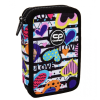Školní penál 2 zipy CoolPack Jumper Diary vybavený