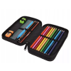 Školní penál 2 zipy CoolPack Jumper Tiger vybavený 2