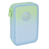 Školní penál 2 zipy CoolPack Jumper Gradient Mojito vybavený