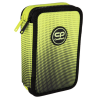 Školní penál 2 zipy CoolPack Jumper Gradient Lemon vybavený