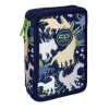 Školní penál 2 zipy CoolPack Jumper Dino Park vybavený