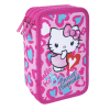 Penál 3 zipy CoolPack Jumper Hello Kitty Pink 2 – vybavený