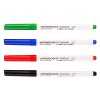 Stíratelné fixy na whiteboard – sada 4 barev, kulatý hrot 2 mm 1
