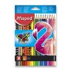 Maped pastelky Color’Peps Zvířátka – 18 barev, ergonomické trojhranné