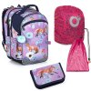 Školní batoh Topgal s liškami COCO 22006 SET LARGE