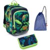 Školní batoh Topgal s chameleony ENDY 22055 SET MEDIUM