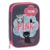 Velký školní penál Ars Una Think Pink s klopou