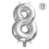 balon narozeninovy 76 cm cislo 8 stribrny