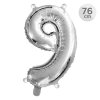 balon narozeninovy 76 cm cislo 9 stribrny