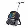 Školní a cestovní batoh na kolečkách Nikidom Roller UP XL Wild Fire (27 l), Černý