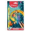 Pastelky Maped Jumbo Jungle Fever – trojhranné, 12 barev (od 2 let)