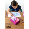 Školní penál třípatrový Baagl – Jednorožec Království (prázdný)8