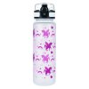 Růžová láhev na pití Baagl s motivem jednorožce, tritanová, 500 ml, s pojistkou proti vytečení a poutkem pro holky