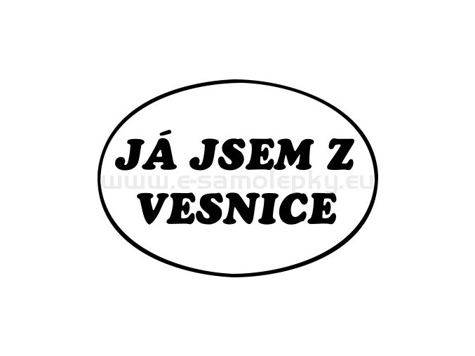 Samolepka - Já jsem z vesnice