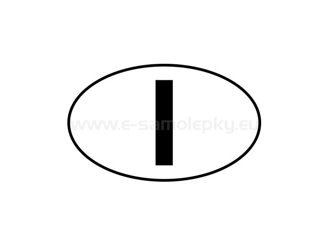 Samolepka - MPZ - Itálie - I - BEZ BÍLÉHO PODKLADU