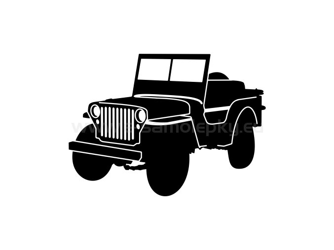 Samolepka - Jeep Willys MB