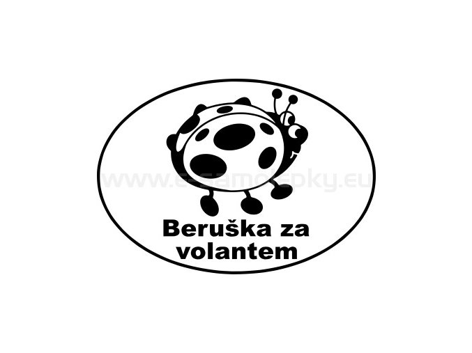 Samolepka - Beruška za volantem 02