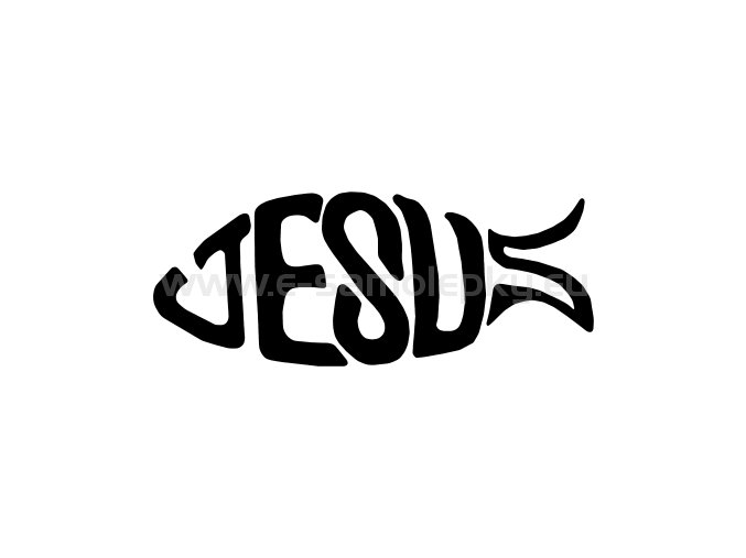 Samolepka - Jesus fish