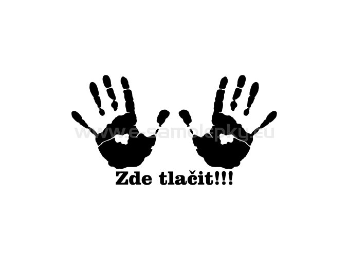 Samolepka - Zde tlačit 02