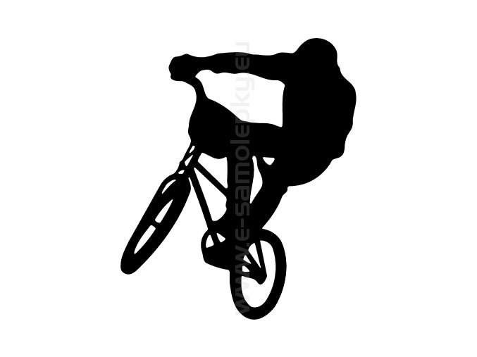 Samolepka - Cyklista BMX 02