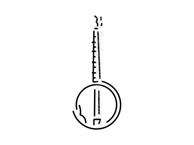 Samolepka - Banjo