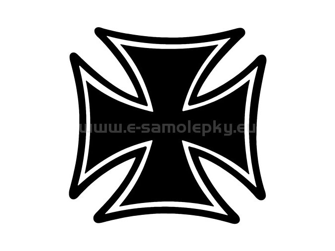 Samolepka - Maltézský kříž